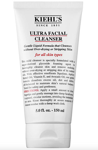 Glycerin for Skin Care Products: Kiehl’s Since 1851 Ultra Facial Cleanser