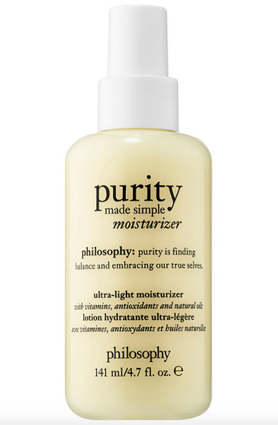 Glycerin for Skin Care Products: Philosophy Purity Made Simple Ultra-Light Moisturizer