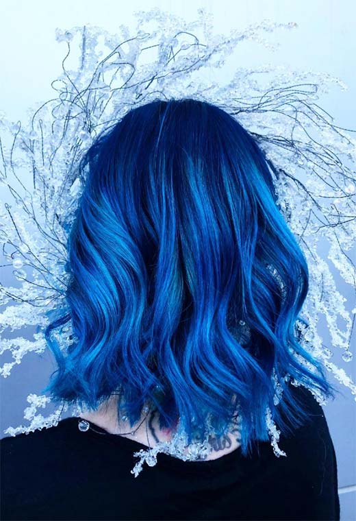 How to Color Hair Blue at Home