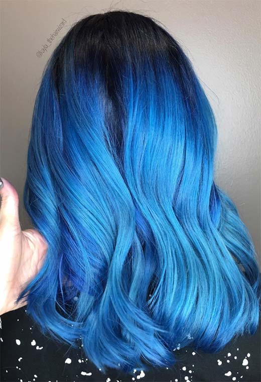 How to Dye Hair Blue at Home