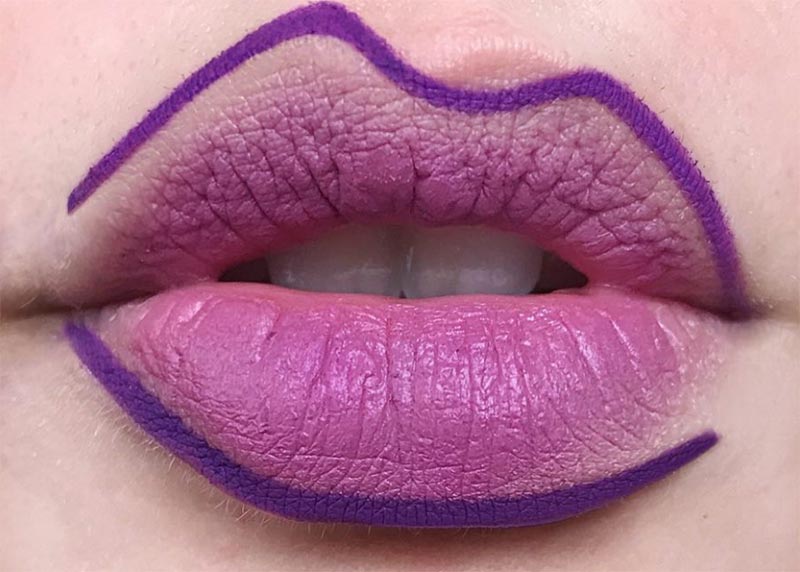 How to Wear Purple Lipstick