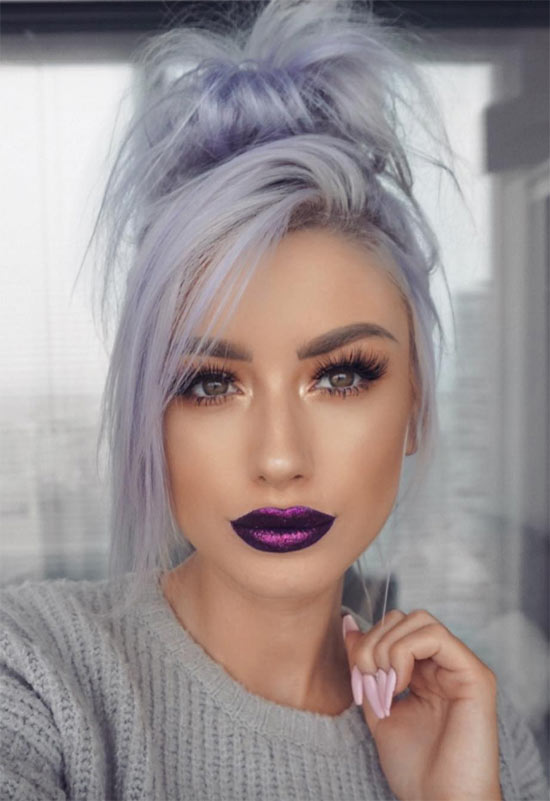 Purple Lips Makeup Tips