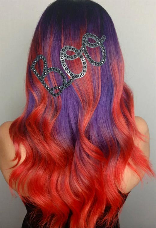 55 Glorious Sunset Hair Color Ideas for True Romantics - Glowsly