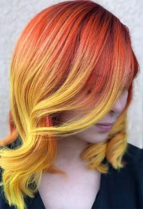 55 Glorious Sunset Hair Color Ideas for True Romantics - Glowsly