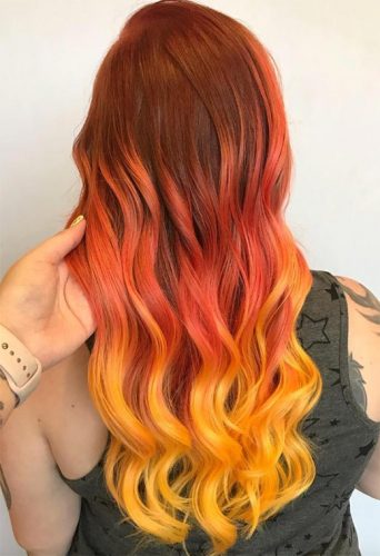 55 Glorious Sunset Hair Color Ideas For True Romantics Glowsly