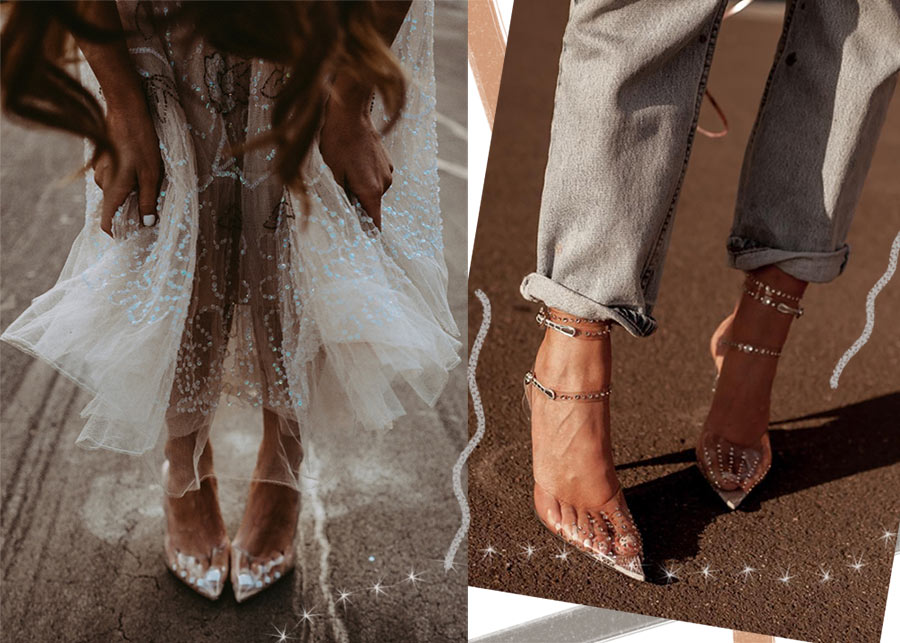 Transparent Clear Shoes to Channel Cinderella