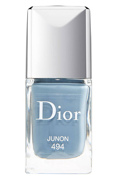 Best Blue Nail Polish Colors: Dior Vernis Gel Shine & Long Wear Nail Lacquer in Junon