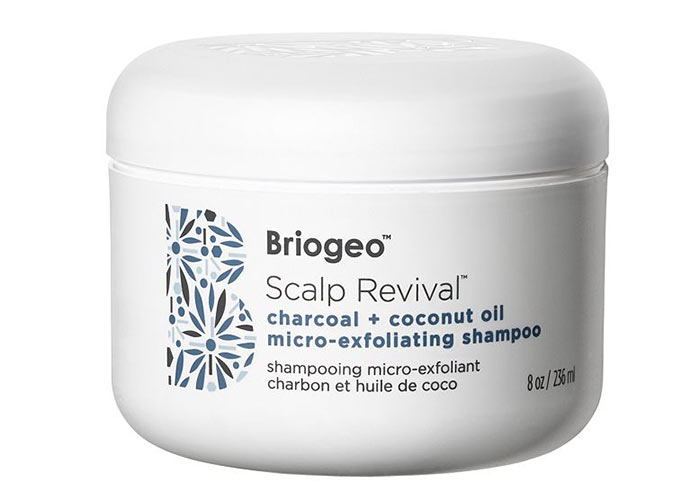 Best Dry Scalp Treatment Products: Briogeo Scalp Revival Charcoal + Coconut Oil Micro-Exfoliating Shampoo