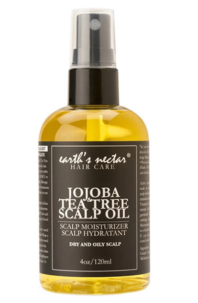 Best Dry Scalp Treatment Products: Earth’s Nectar Jojoba & Tea Tree Scalp Oil