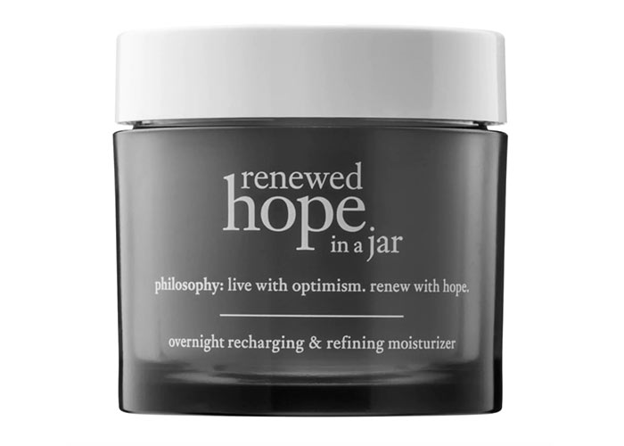 Best Night Creams for Every Skin Type: Philosophy Renewed Hope In A Jar Overnight Recharging & Refining Moisturizer 