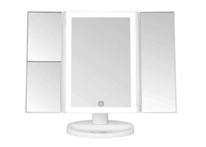 Best Travel Makeup & Beauty Products: Absolutely Lush Trifold Lighted Makeup Mirror