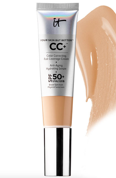 Best Travel Makeup & Beauty Products: It Cosmetics Your Skin But Better CC+ Cream with SPF 50+ 
