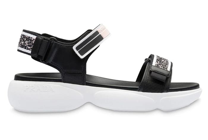 Best Travel Shoes for Women: Prada Cloudbust Sandals