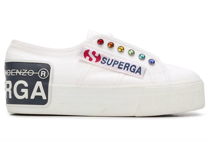 Best White Sneakers for Women: Superga x Marco De Vincenzo White Trainers