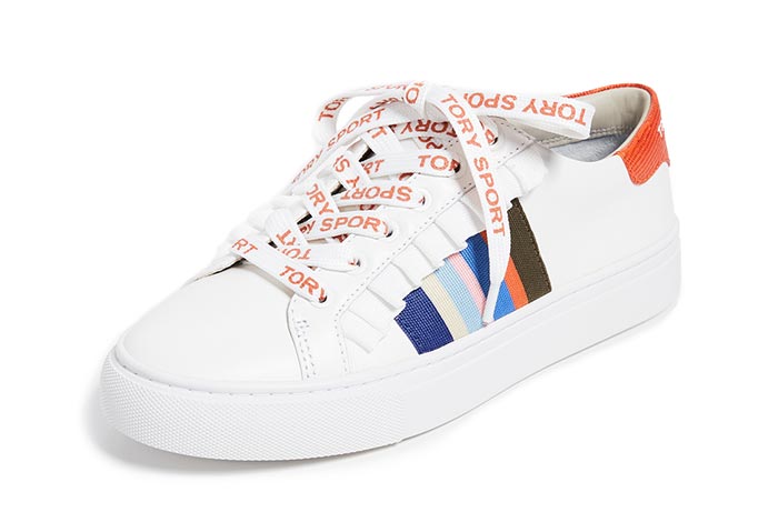 Best White Sneakers for Women: Tory Sport White Trainers