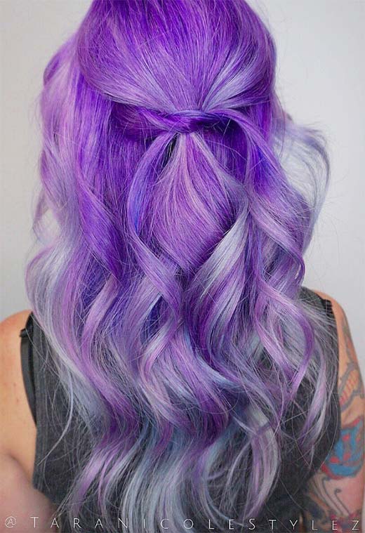 Lavender Hair Color Shades: Lavender Hair Dye Tips