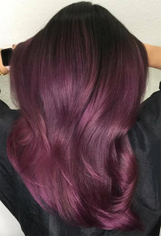 57 Posh Plum Hair Color Ideas to Embrace in 2022 - Glowsly