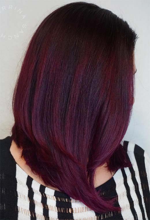 What Colors to Wear with Plum Hair