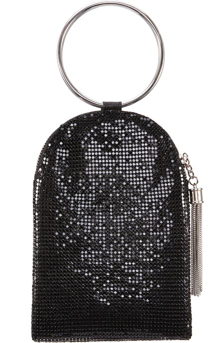 Best Mini Bags: Nina Metallic Mesh Small Bag