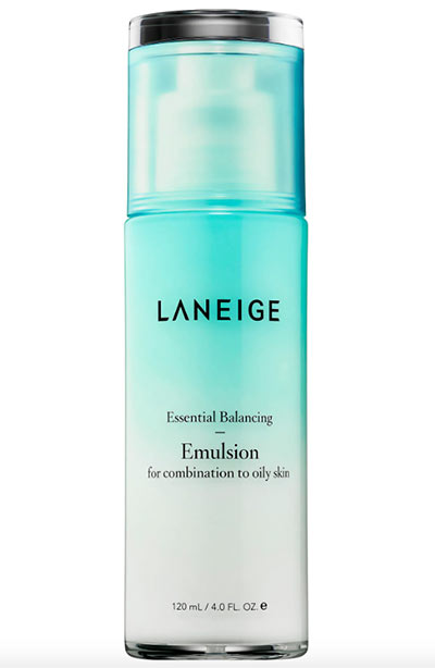 Best Oily Skin Products: Laneige Essential Balancing Emulsion for Combination to Oily Skin