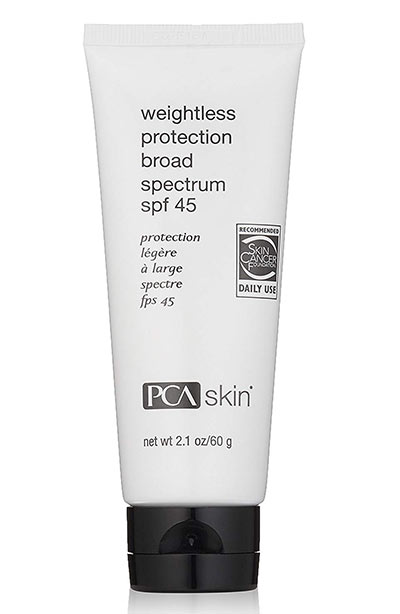 Best Oily Skin Products: PCA Skin Weightless Protection Broad Spectrum SPF 45