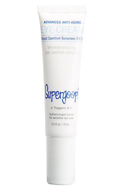 Best Summer Skin Care Products: Supergoop! SPF 37 Anti-Aging Eye Cream with Oat Peptide 