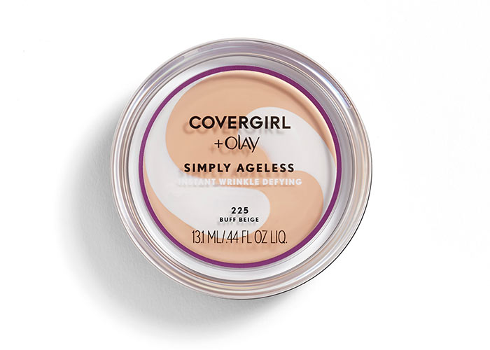 Best Walmart Makeup Products: Covergirl + Olay Simply Ageless Wrinkle Defying Foundation