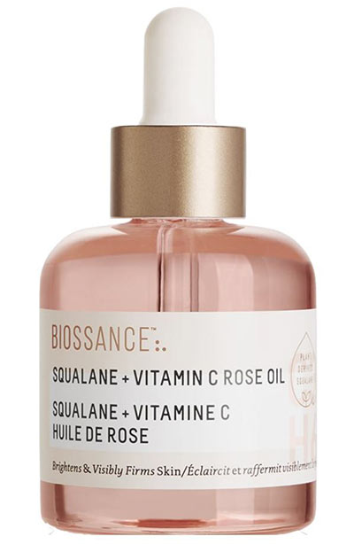 Best Facial Oils: Biossance Squalane + Vitamin C Rose Oil 