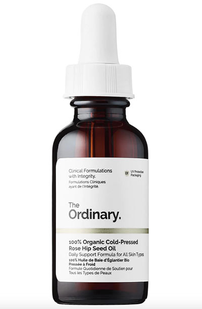 Best Facial Oils: The Ordinary 100% Organic Cold-Pressed Rose Hip Seed Oil 