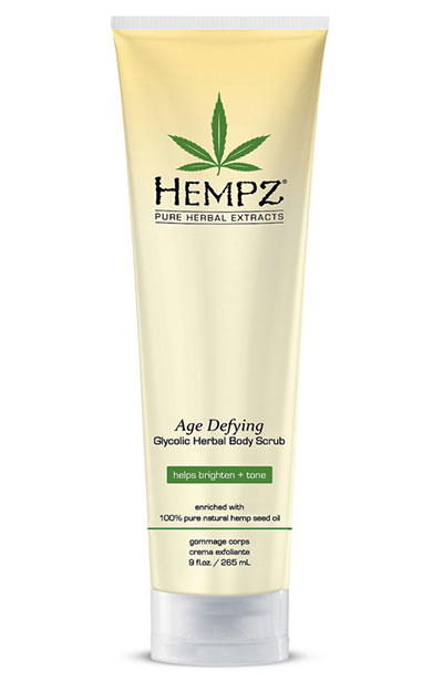 Back Acne Treatment Products: Hempz Age Defying Glycolic Herbal Body Scrub