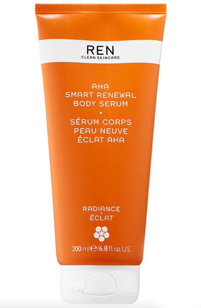 Back Acne Treatment Products: Ren Clean Skincare AHA Smart Renewal Body Serum 