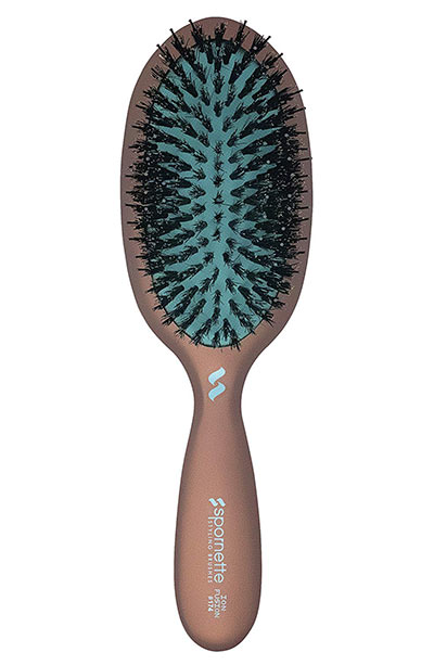 Best Hair Brushes & Combs: Spornette Ion Fusion Boar and Nylon Cushion Oval Brush