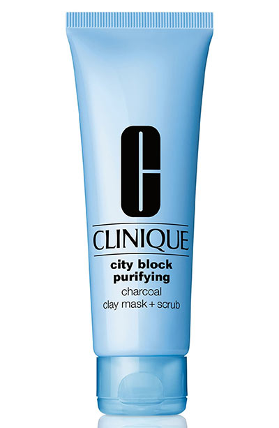 Best Kaolin Clay Masks & Skin Products: Clinique City Block Purifying Charcoal Clay Mask + Scrub