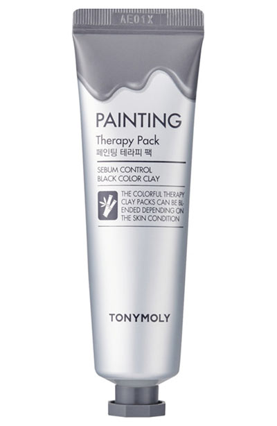 Best Kaolin Clay Masks & Skin Products: TonyMoly Painting Therapy Pack Sebum Control Black Color Clay