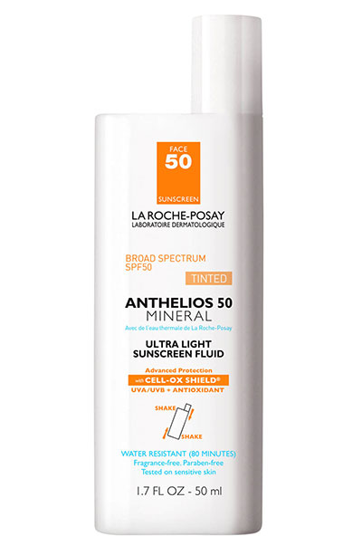 Best Tinted Sunscreens for Every Skin Type: La Roche-Posay Anthelios Ultra-Light Tinted Mineral Sunscreen SPF 50