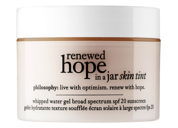Best Tinted Sunscreens for Every Skin Type: Philosophy Renewed Hope in a Jar Skin Tint SPF 20