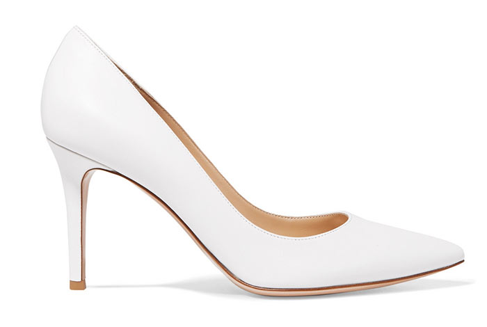 Best White Shoes for Women: Gianvito Rossi 85 White Heels