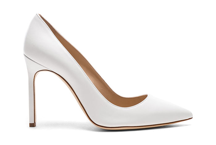 Best White Shoes for Women: Manolo Blahnik White Heels