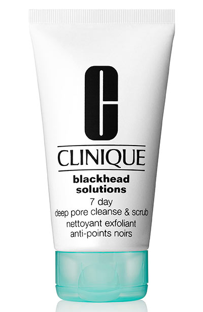 Best Blackhead Removal Products: Clinique Blackhead Solutions 7 Day Deep Pore Cleanse & Scrub 