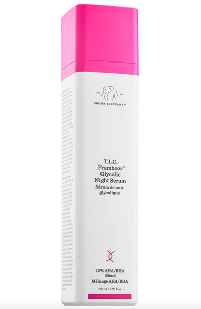 Best Blackhead Removal Products: Drunk Elephant T.L.C. Framboos Glycolic Resurfacing Night Serum