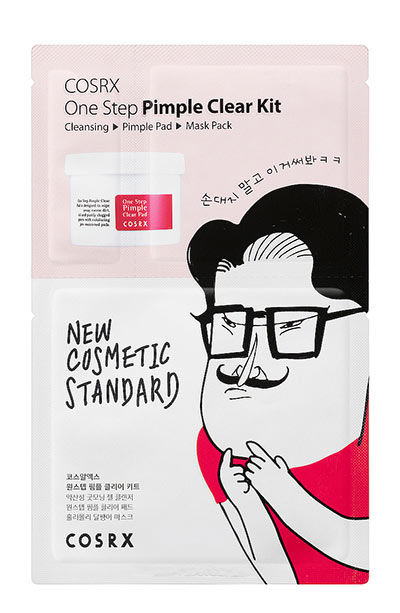 Best Korean Face Masks: CosRx One Step Pimple Clear Kit  
