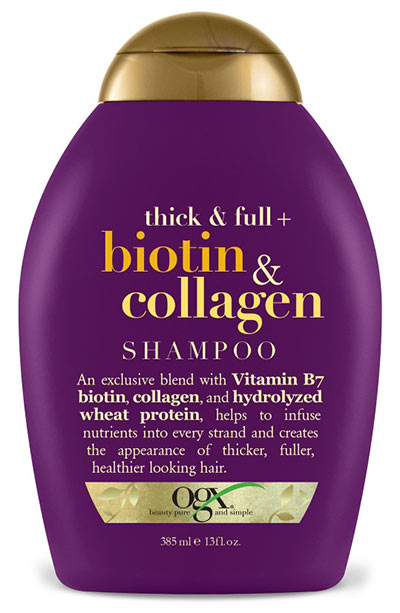 Best Biotin Shampoos: OGX Thick & Full Biotin & Collagen Shampoo