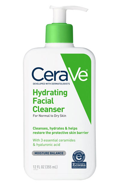 Best Cleansers for Korean Double Cleansing: CeraVe Hydrating Facial Cleanser 