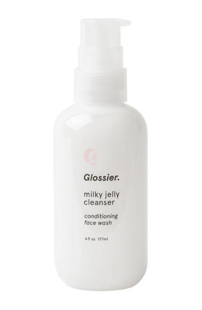 Best Cleansers for Korean Double Cleansing: Glossier Milky Jelly Cleanser 