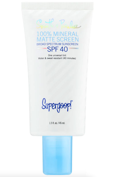 Best Pore Minimizers: Supergoop! 100% Mineral Smooth & Poreless Matte Screen SPF 40