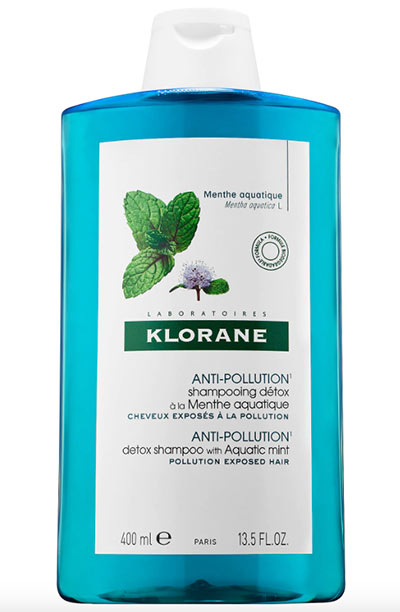Best Shampoos for Oily Hair: Klorane Anti-Pollution Detox Shampoo with Aquatic Mint