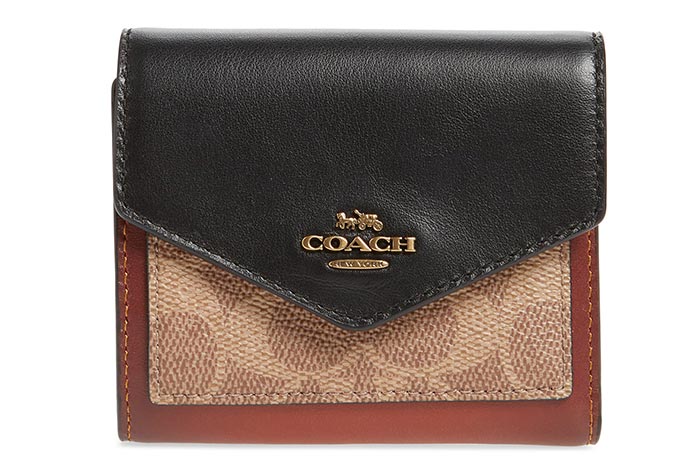 Best Designer Wallets & Coin Purses: Coach Trifold Leather Wallet