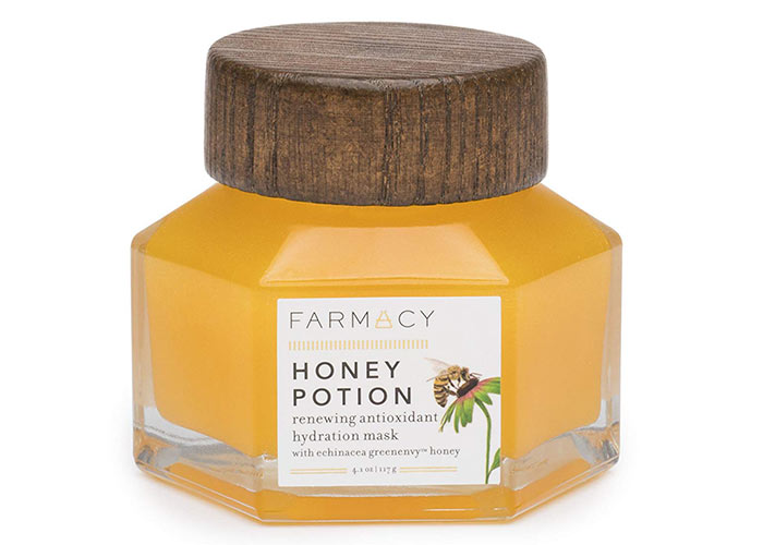 Honey & Propolis Skin Care Products: Farmacy Honey Potion Renewing Antioxidant Hydration Mask 