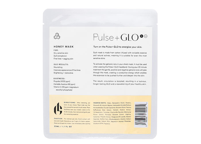 Honey & Propolis Skin Care Products: Pulse+GLO Honey Sheet Masks 10 Pack