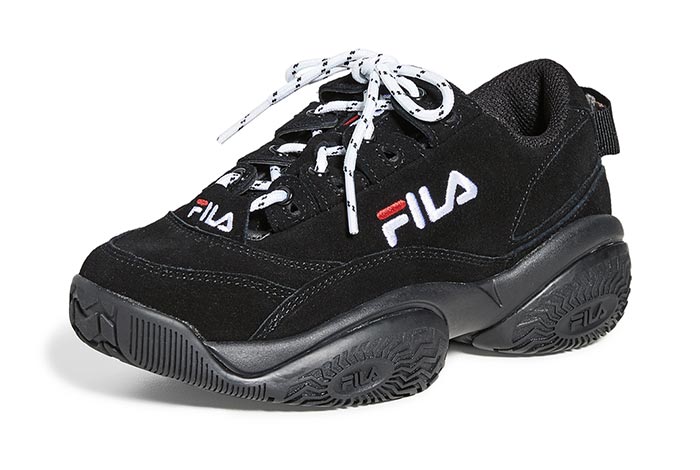 Best Women's Black Trainers: Fila Concours Black Sneakers